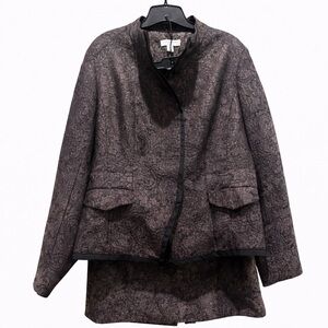 🌟 Coldwater Creek Brocade Jacket & Skirt Suit Petite 🌟 P12 P 12 P10 10 P